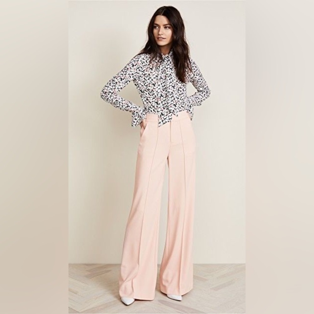 Alice + Olivia Pink Wide Leg Pants - Picture 5 of 10